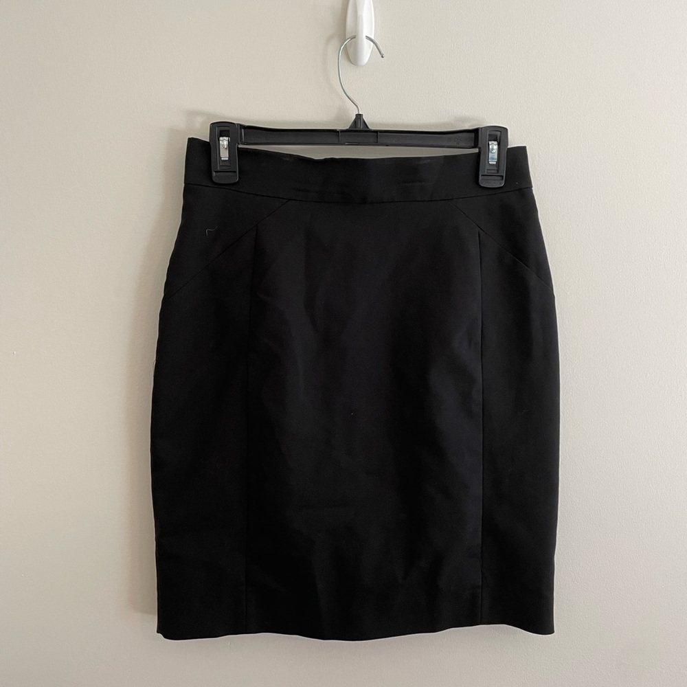 H&M Black Pencil Skirt (size: 8)